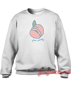 Just Peachy Crewneck Sweatshirt