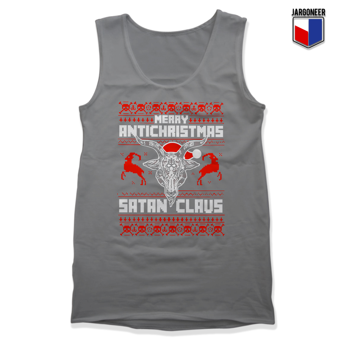 Satan Claus Nordic Gray Tank - Shop Unique Graphic Cool Shirt Designs