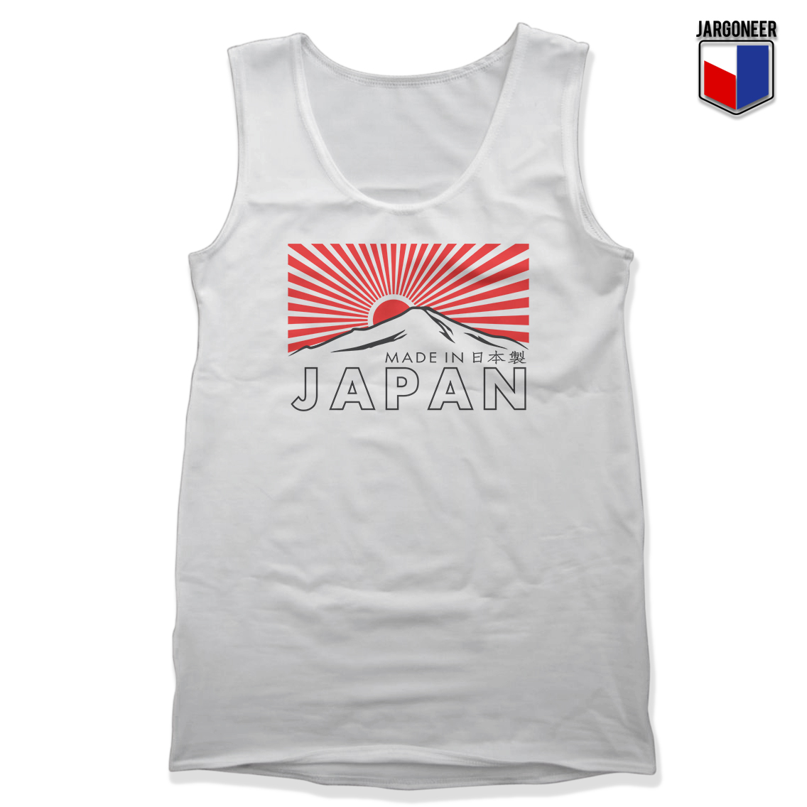 The Rising Sun In Fuji White Tank - Shop Unique Graphic Cool Shirt Designs