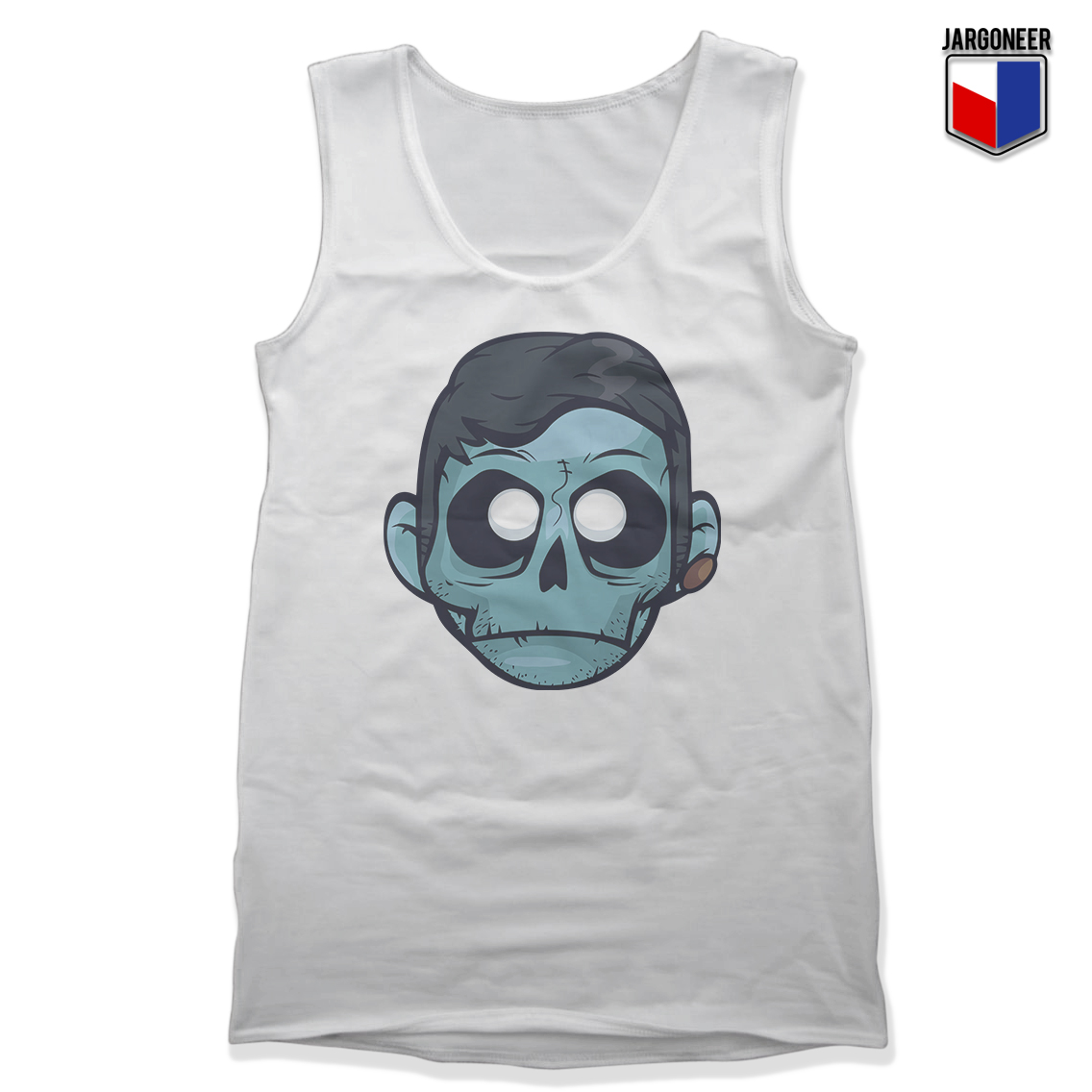 The Zombie Boy White Tank - Shop Unique Graphic Cool Shirt Designs