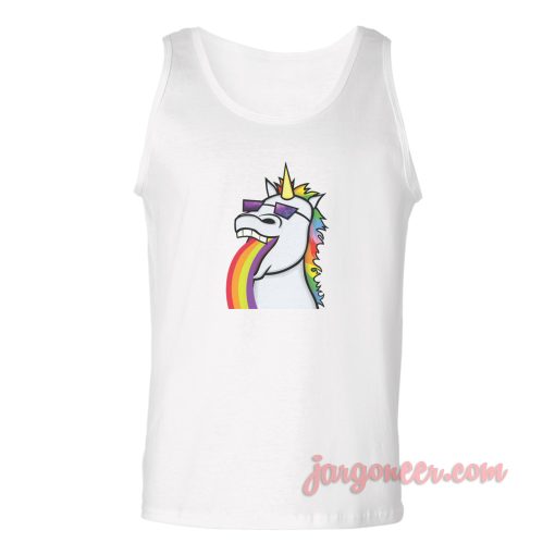 Vomit Unicorn Unisex Adult Tank Top