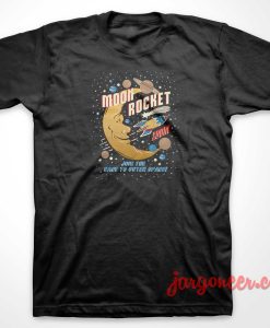 Moon Rocket Vintage T-Shirt