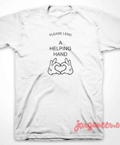 Please Land A Helpng Hand 3 247x300 - Shop Unique Graphic Cool Shirt Designs