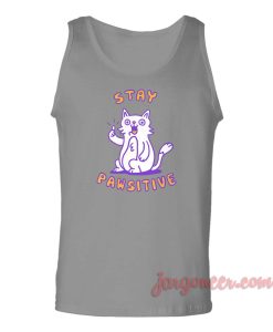 Stay Pawsitive Unisex Adult Tank Top