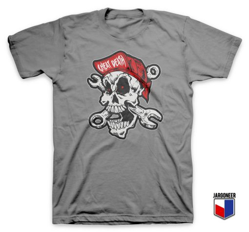 Cool Cheating Death Motorcycle T Shirt Design