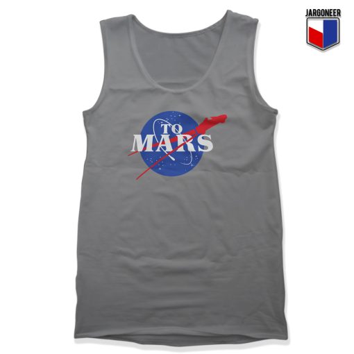NASA To Mars Unisex Adult Tank Top Design