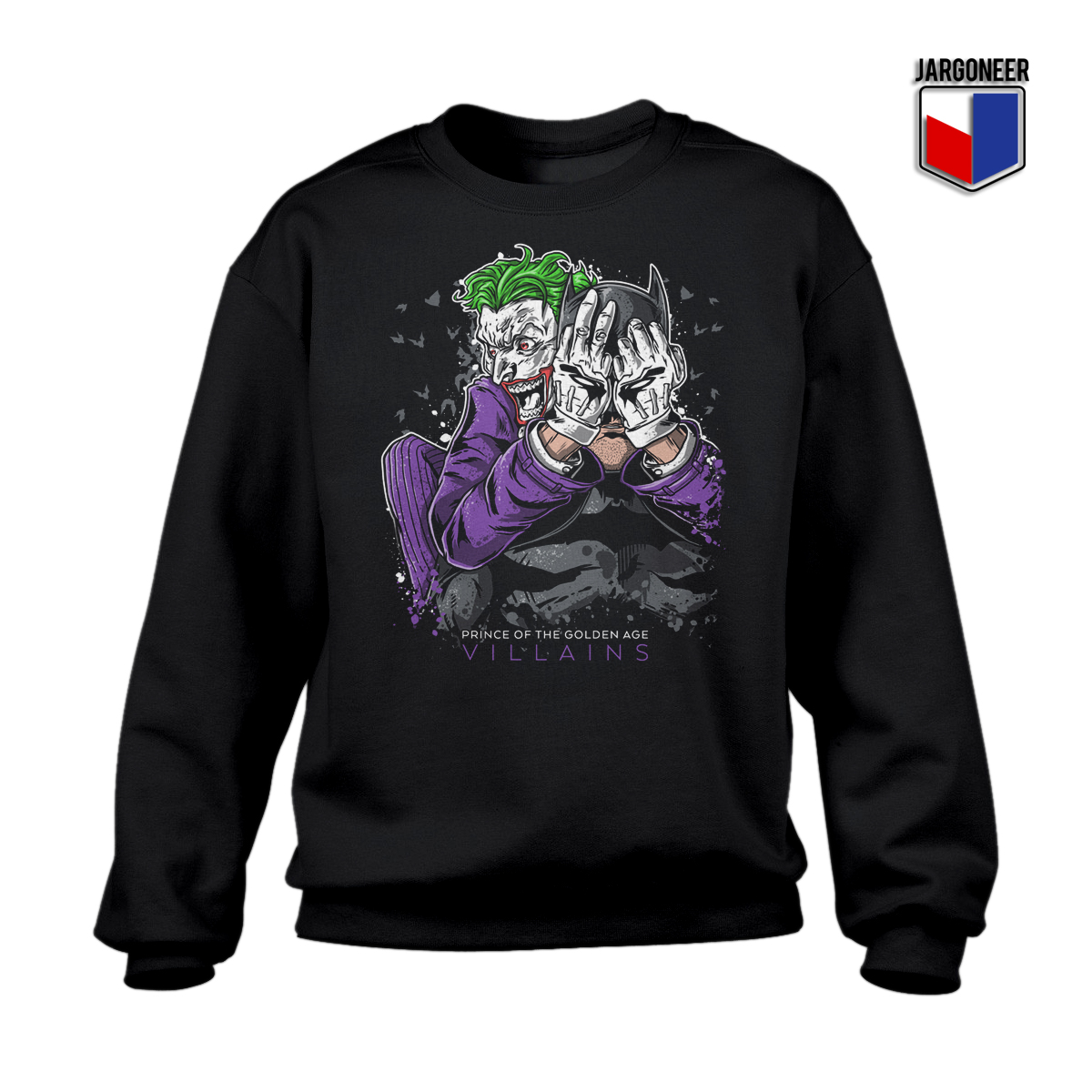 Cool The Bat Joker Unisex Sweatshirt Design - Shop Unique Graphic Cool Shirt Designs