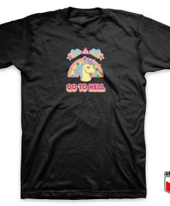 Cool Go To Hell Unicorn T Shirt Design