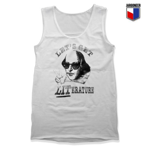 Let's Get Literatur Unisex Adult Tank Top Design