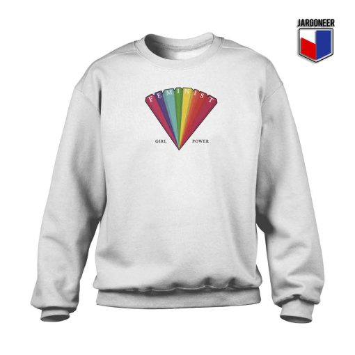 Rainbow Feminist Crewneck Sweatshirt