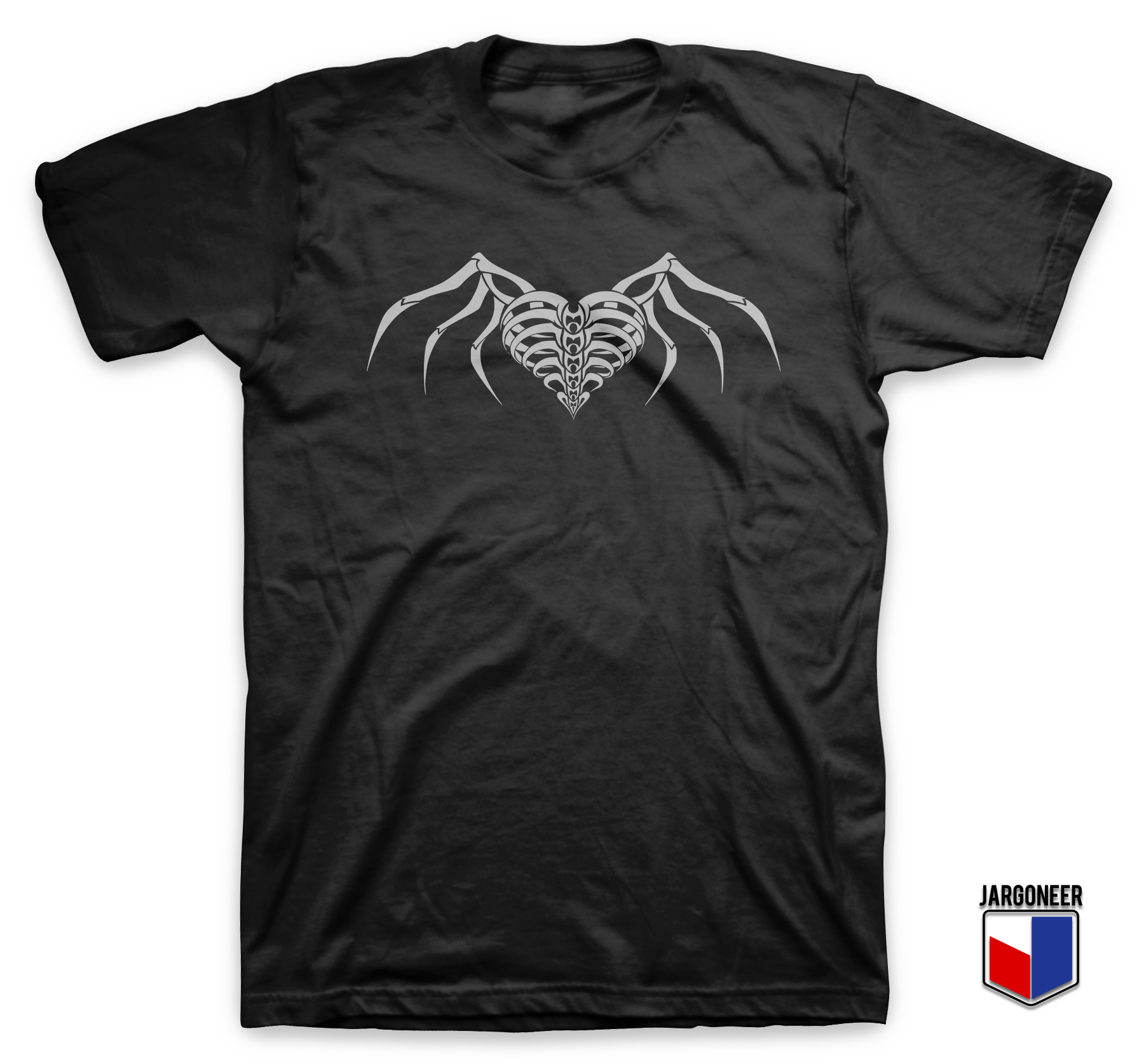 Skeleton Heart Black T Shirt - Shop Unique Graphic Cool Shirt Designs