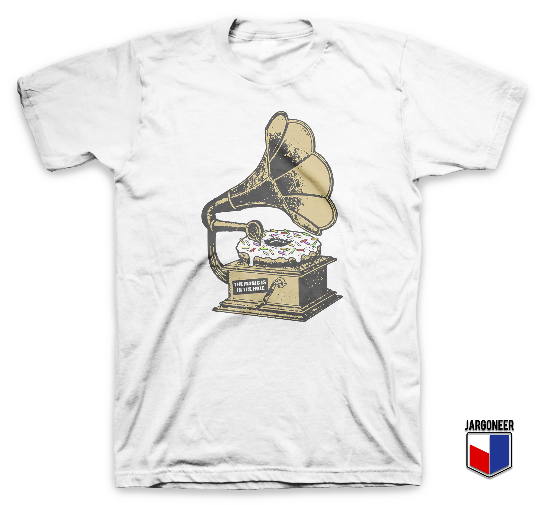 The Vinyl Donut White T Shirt - Shop Unique Graphic Cool Shirt Designs