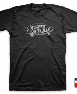 Cool Voodo Glow Skulls Logo T Shirt Design