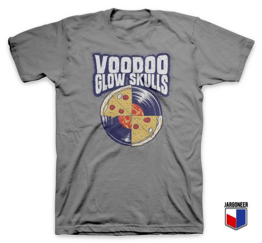 Cool Voodoo Glow Skulls Vinyl Pizza T Shirt Design