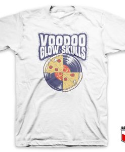 Cool Voodoo Glow Skulls Vinyl Pizza T Shirt Design