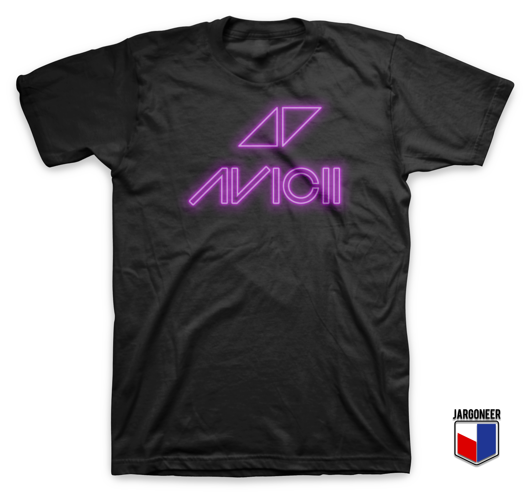 Avicii Neon Logo Black - Shop Unique Graphic Cool Shirt Designs