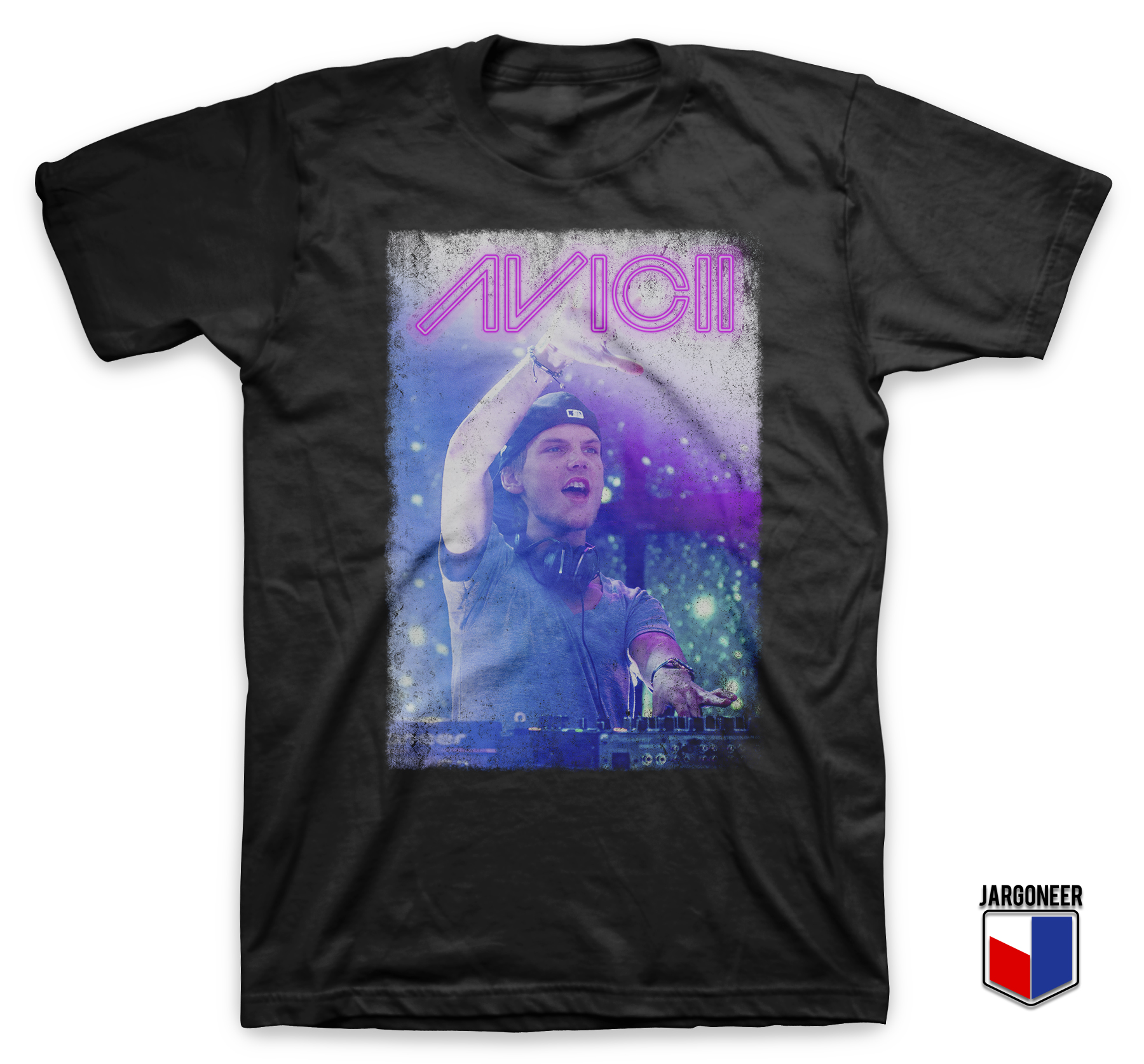 Avicii On Stage Black TShirt - Shop Unique Graphic Cool Shirt Designs