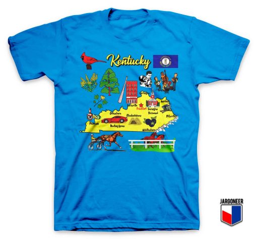 Cool Kentucky Map T Shirt