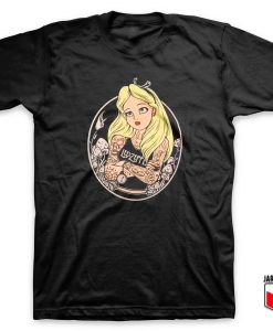 Alice With Tattoos 247x300 - Shop Unique Graphic Cool Shirt Designs