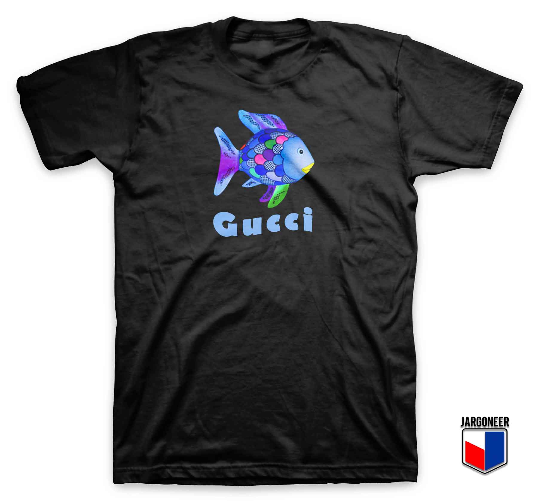 Cool Rainbow Fish Gucci T Shirt Design 