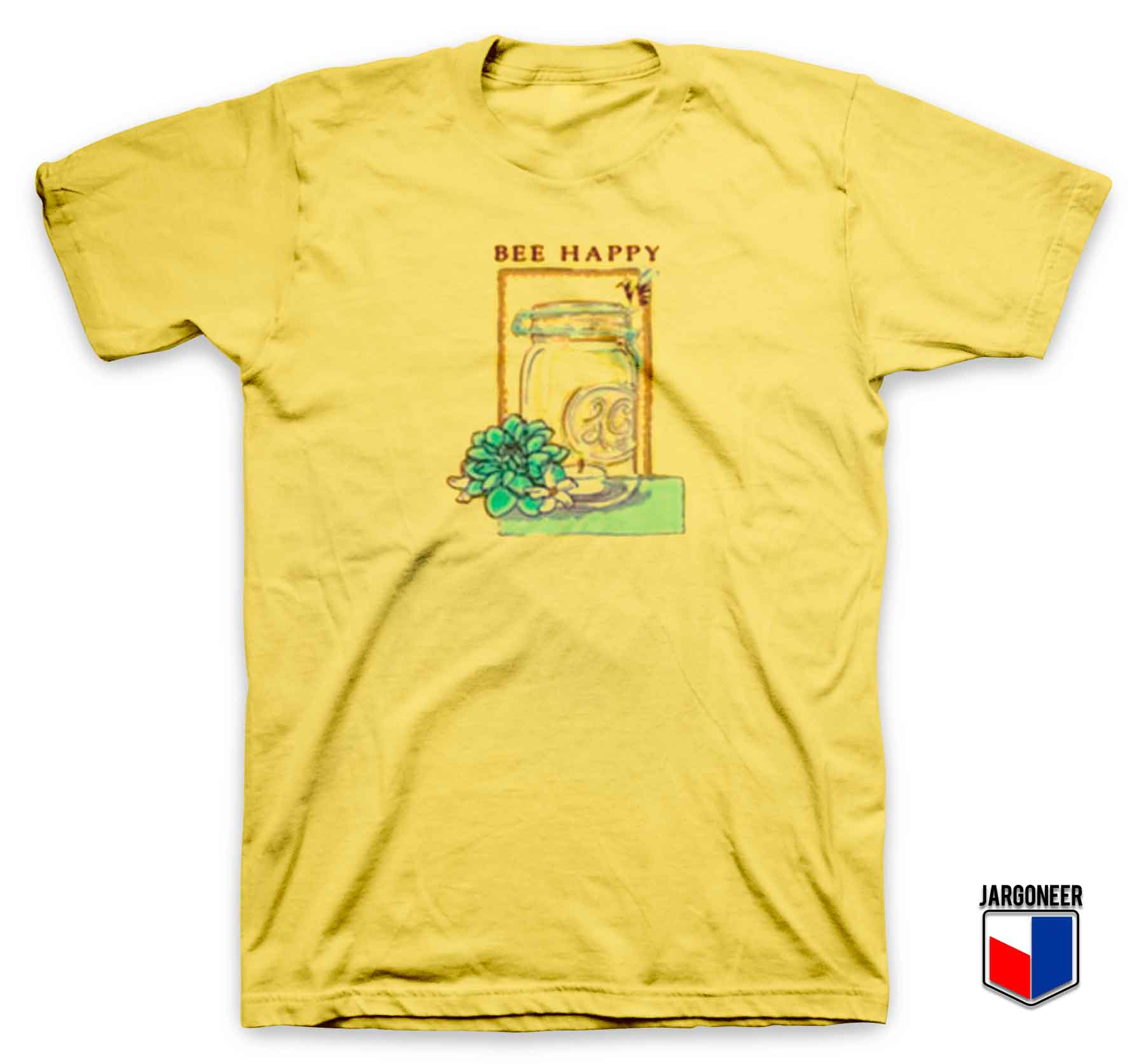 Bee Happy Jar - Shop Unique Graphic Cool Shirt Designs