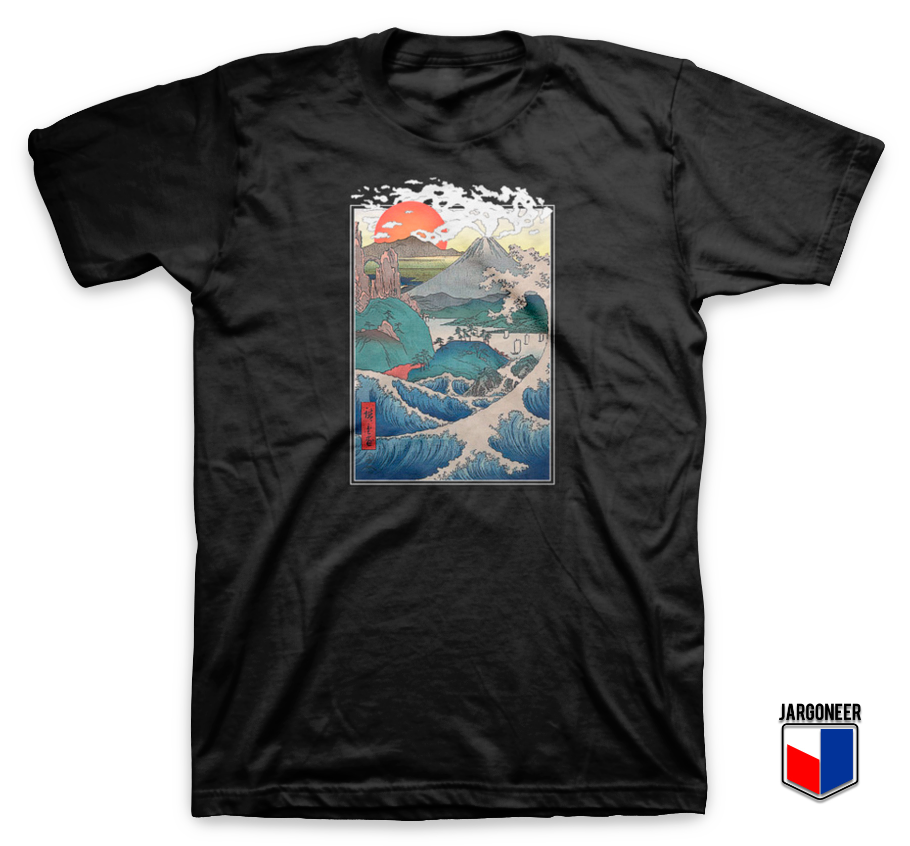 Kanagawa Wave x Fuji Mountain T Shirt - Shop Unique Graphic Cool Shirt Designs