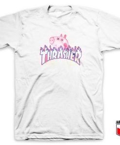 Peppa Pig Thrasher Flame Collabs T Shirt 247x300 - Shop Unique Graphic Cool Shirt Designs