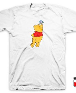 Pooh And The Butterfly T Shirt 247x300 - Shop Unique Graphic Cool Shirt Designs