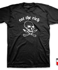 Eat The Rich Skull T Shirt