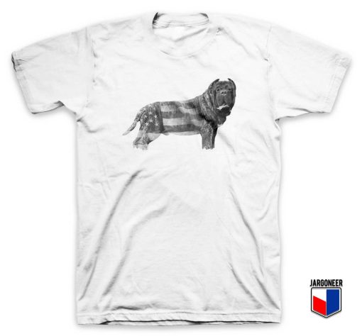 Molossus Dog American Pride T Shirt