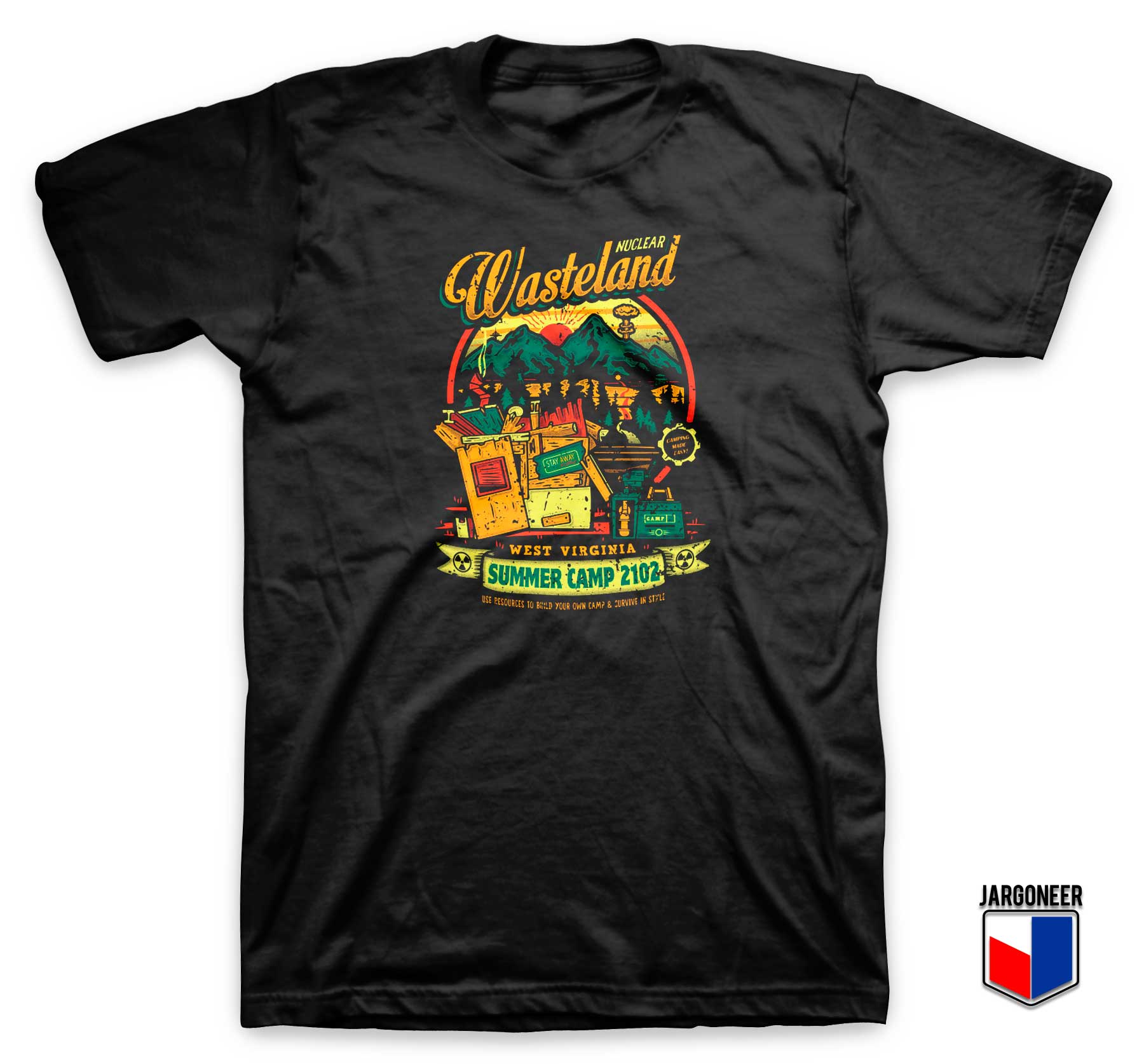 Nuclear Wasteland Summer Camp T Shirt - Shop Unique Graphic Cool Shirt Designs
