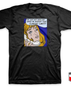 Crying Girl Classic Car T Shirt 247x300 - Shop Unique Graphic Cool Shirt Designs