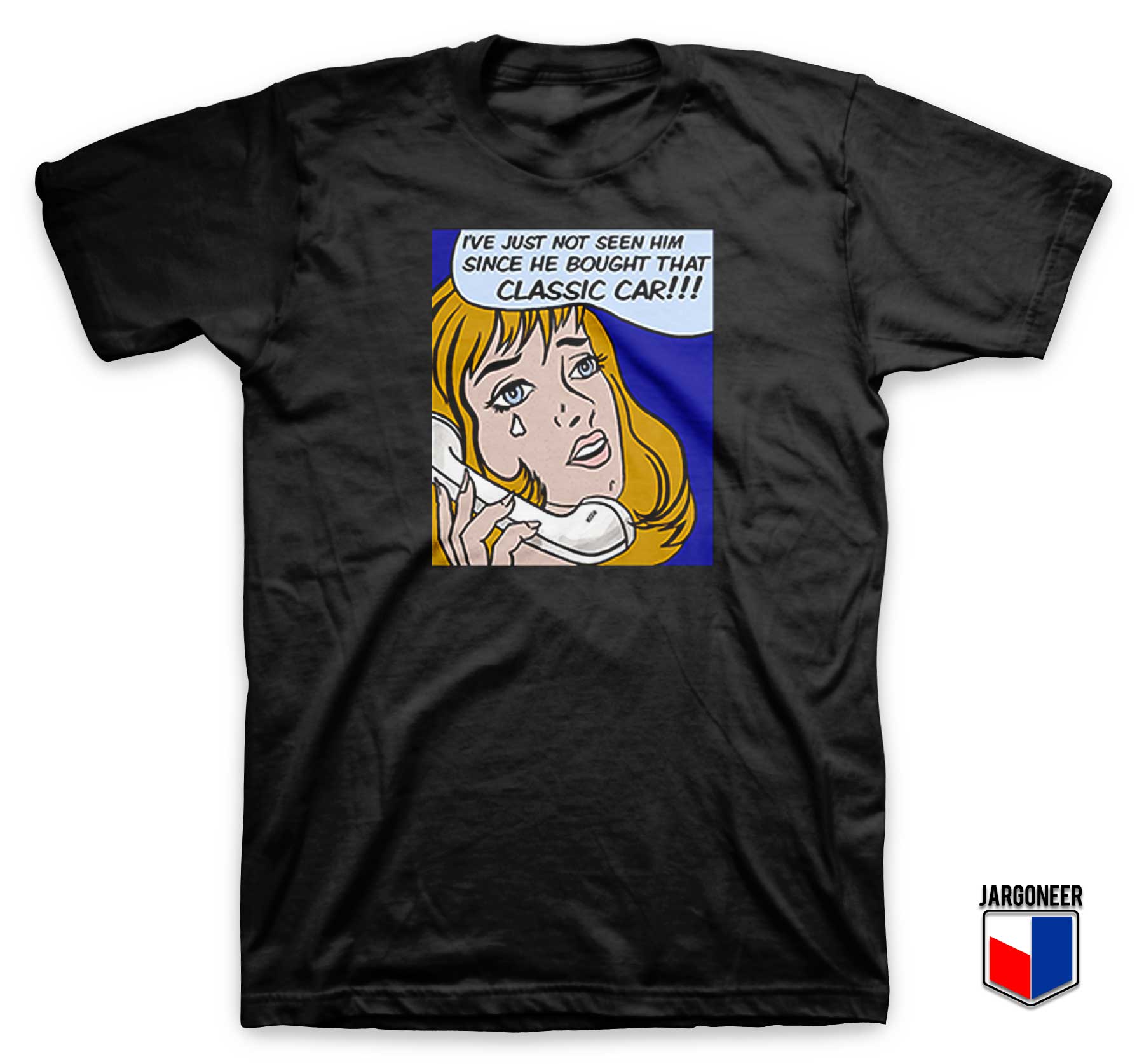 Crying Girl Classic Car T Shirt - Shop Unique Graphic Cool Shirt Designs
