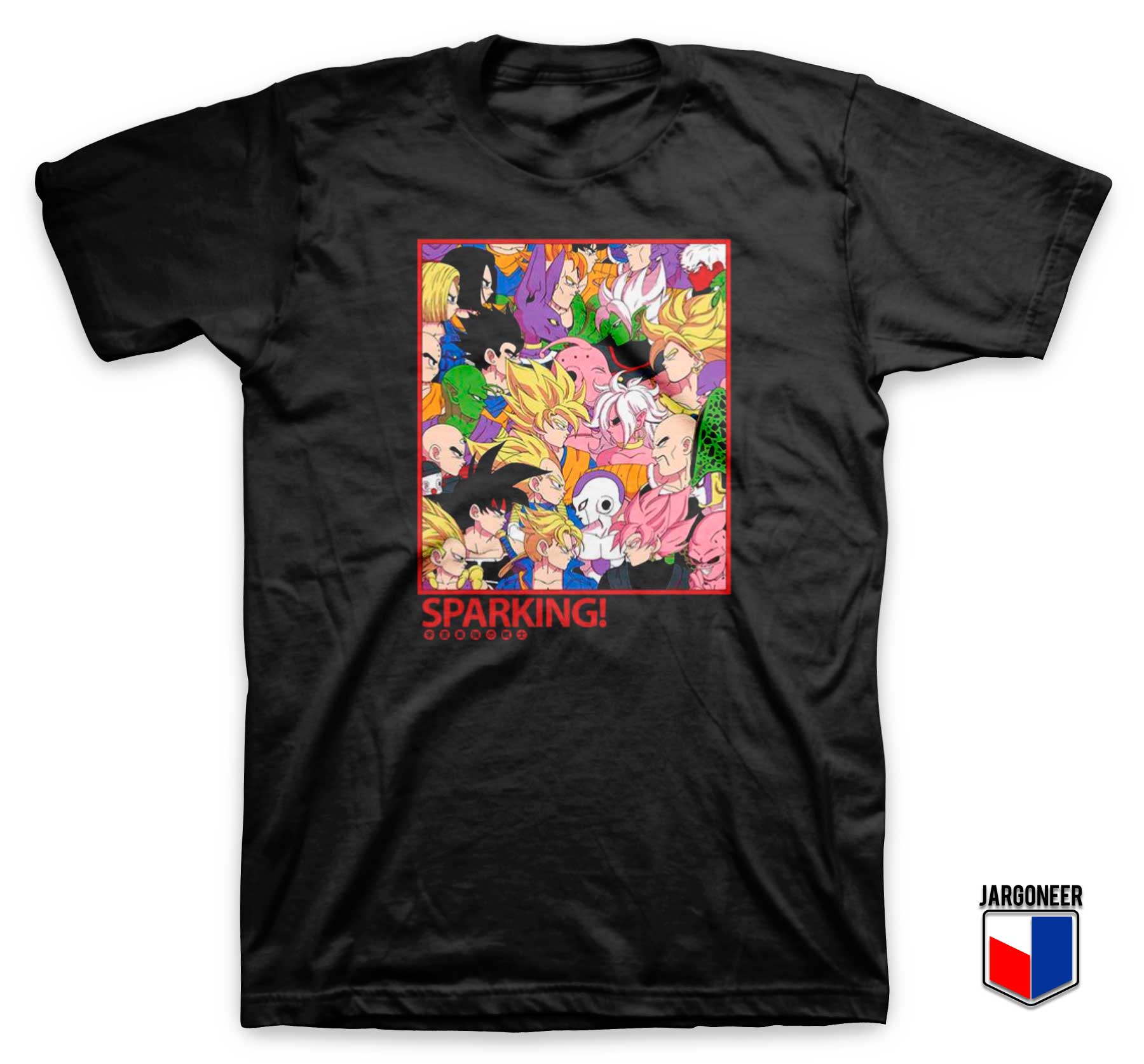 Sparking Anime Heroes T Shirt - Shop Unique Graphic Cool Shirt Designs