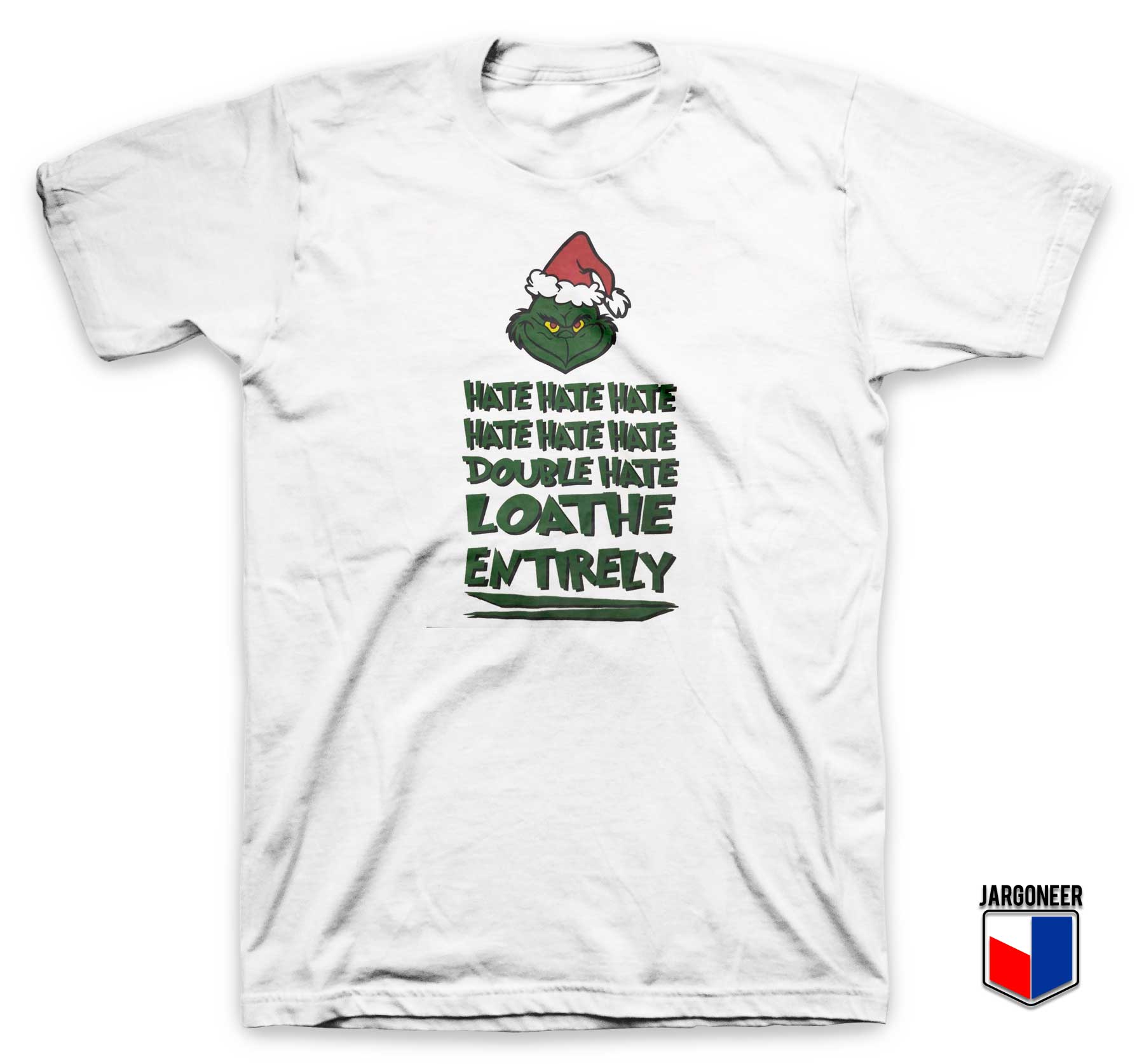 Christmas Grinch Double Hate T Shirt - Shop Unique Graphic Cool Shirt Designs