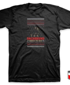 Dachsund Ugly Christmas T Shirt