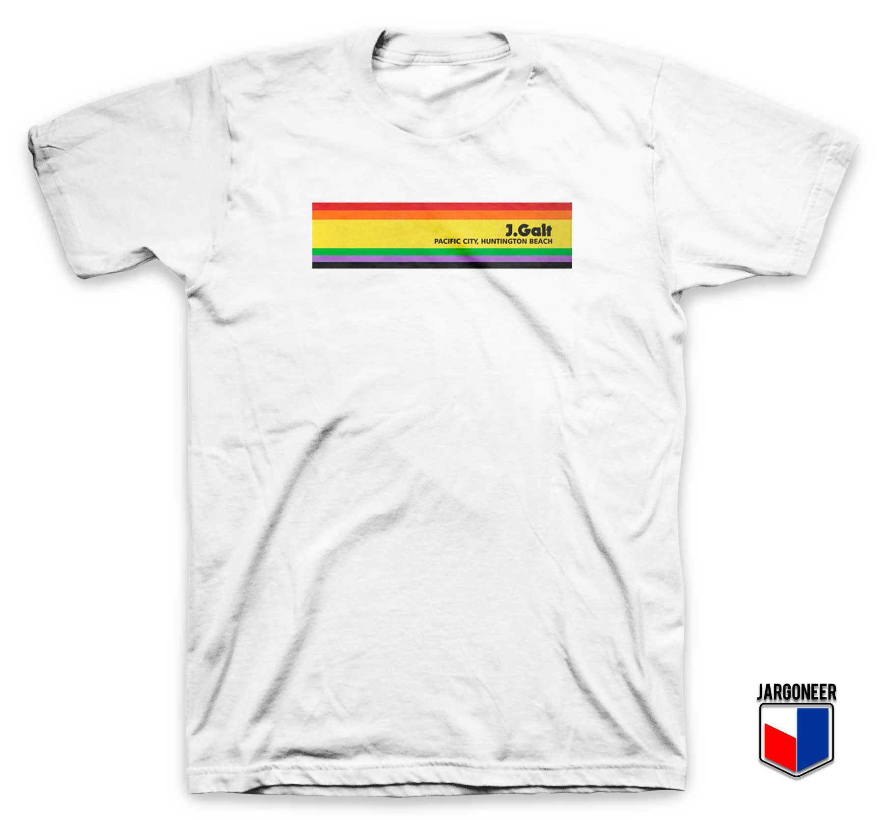 J Galt Rainbow Stripe T Shirt - Shop Unique Graphic Cool Shirt Designs
