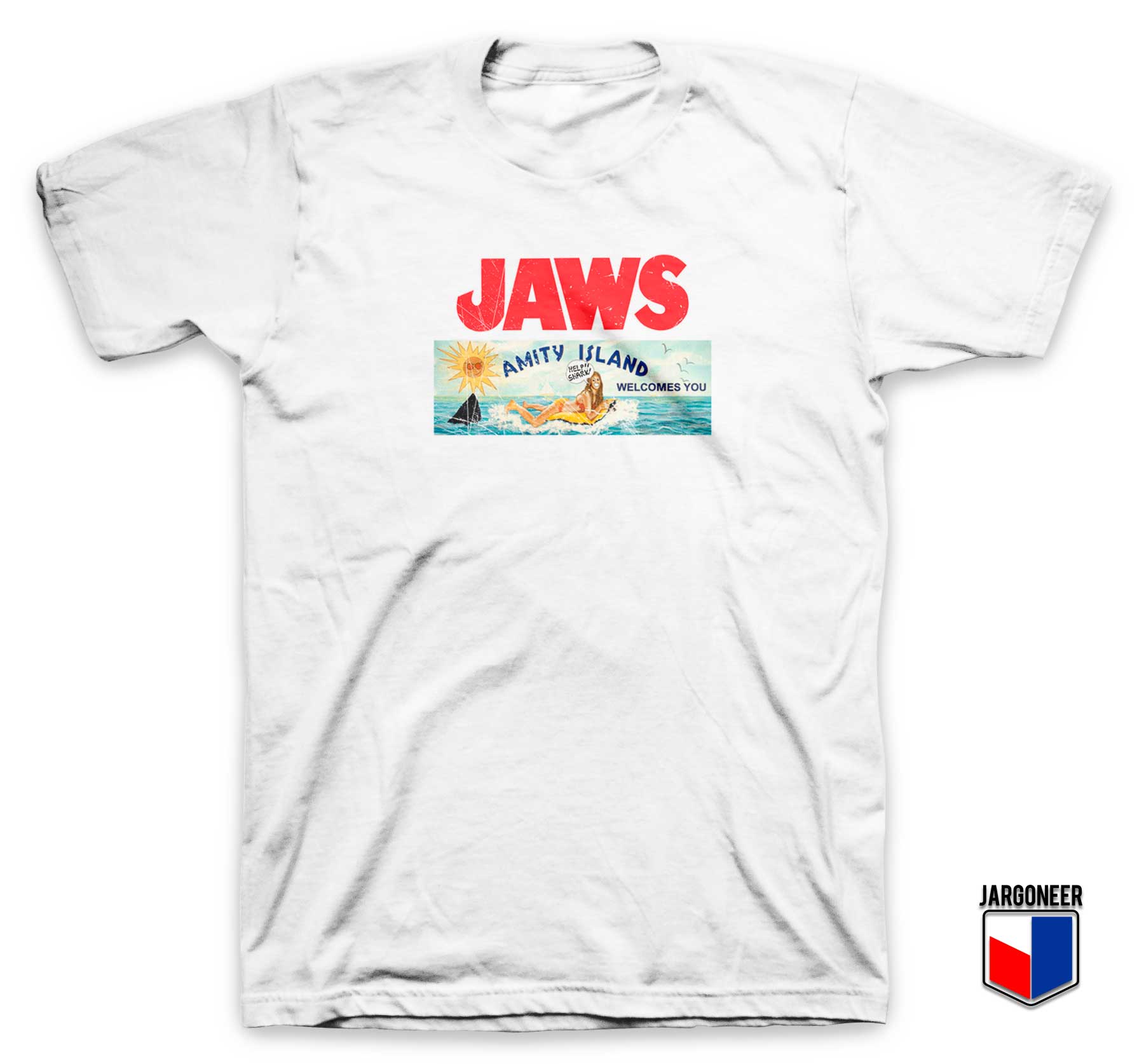 Jaws Amity Island Billboard T Shirt Design By