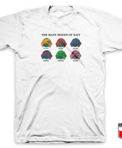 The Many Moods Of Bait T Shirt 247x300 - Shop Unique Graphic Cool Shirt Designs