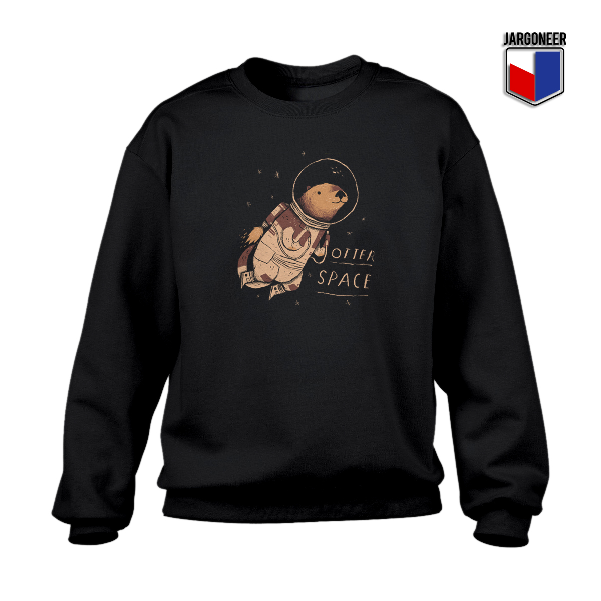 Otter Space Crewneck Sweatshirt - Shop Unique Graphic Cool Shirt Designs