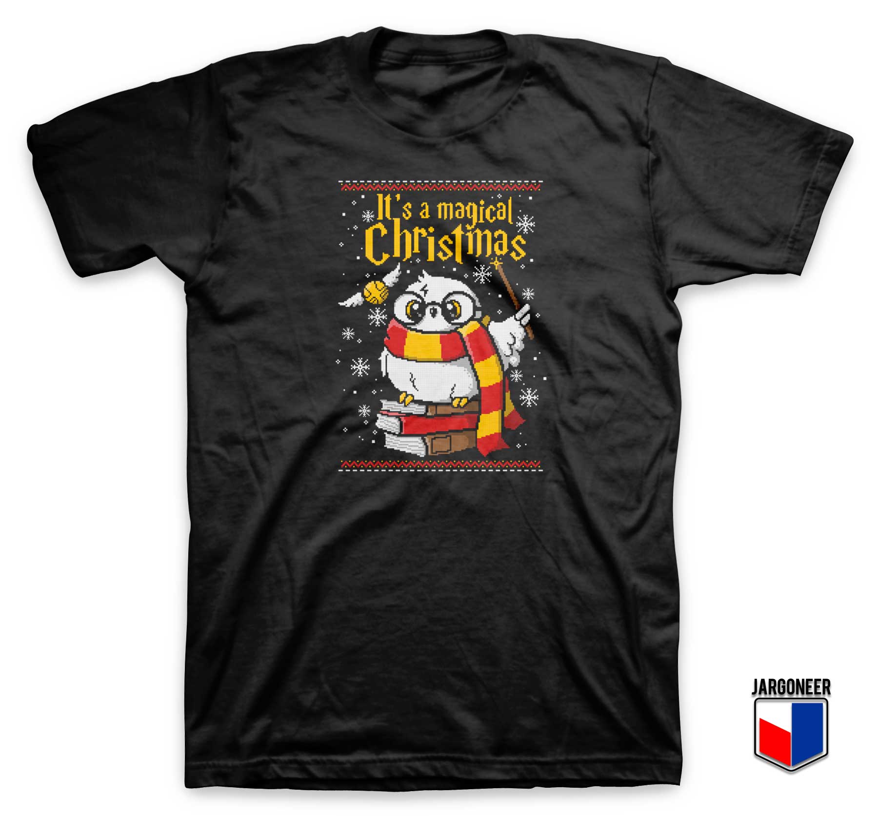 Owl Magic Christmas Ugly T Shirt - Shop Unique Graphic Cool Shirt Designs