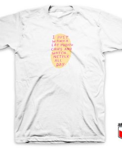 Eat Potato Chips And Watch Netflix T Shirt 247x300 - Shop Unique Graphic Cool Shirt Designs
