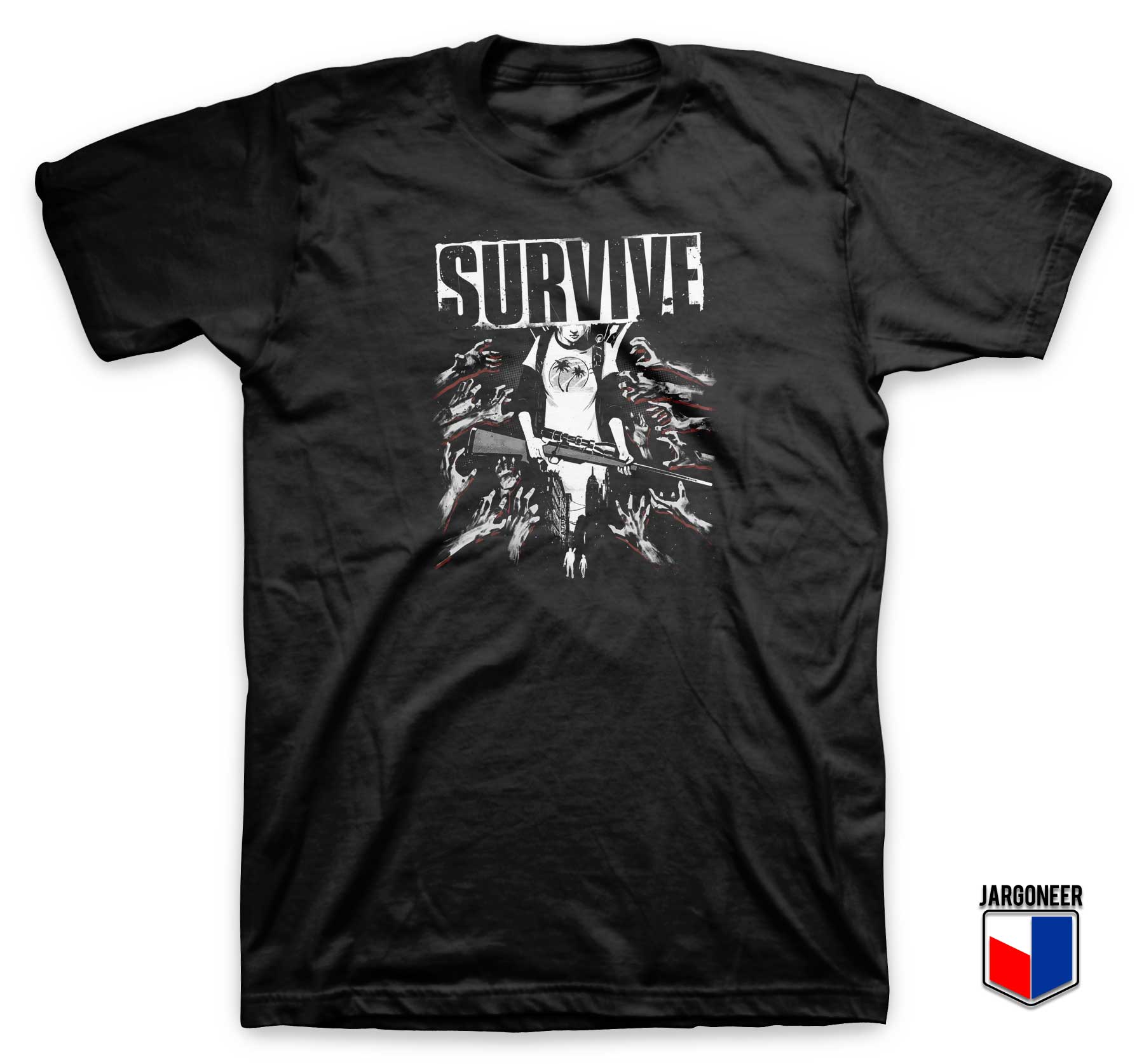 Angel Survive Zombie T Shirt - Shop Unique Graphic Cool Shirt Designs