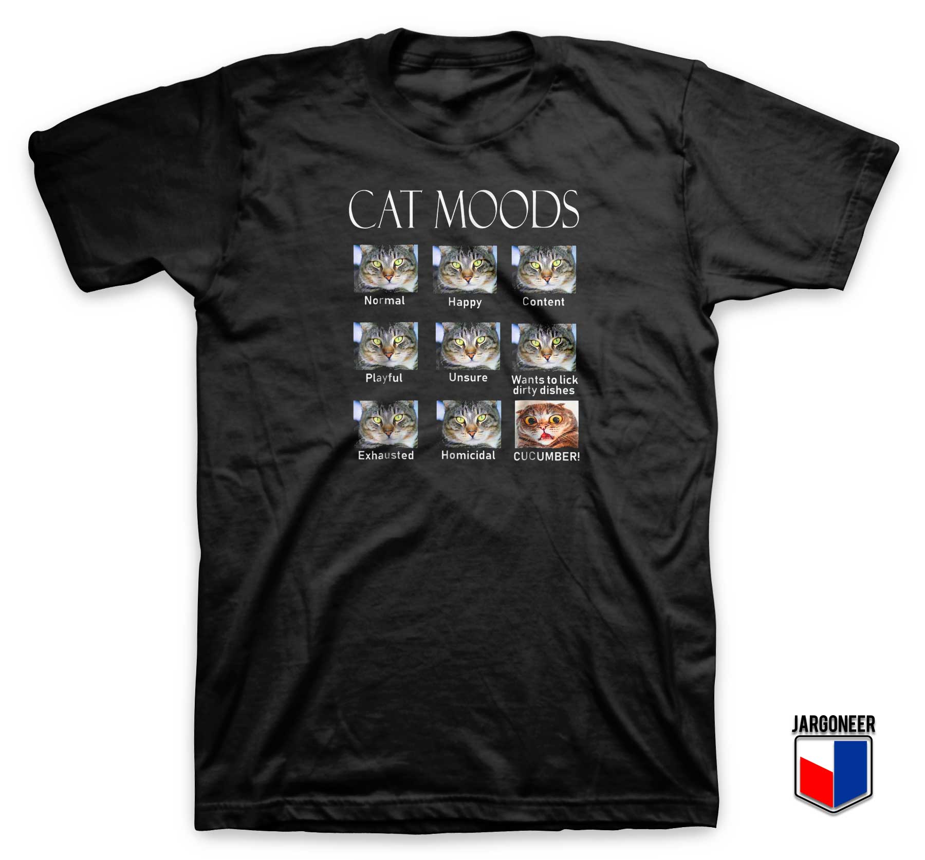 Cat Moods T Shirt - Shop Unique Graphic Cool Shirt Designs