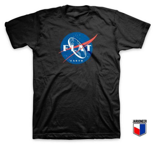 Flat Earth Nasa Logo T Shirt