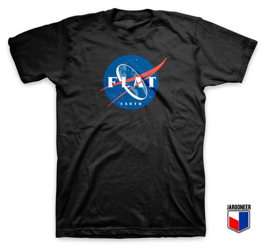 Flat Earth Nasa Logo T Shirt