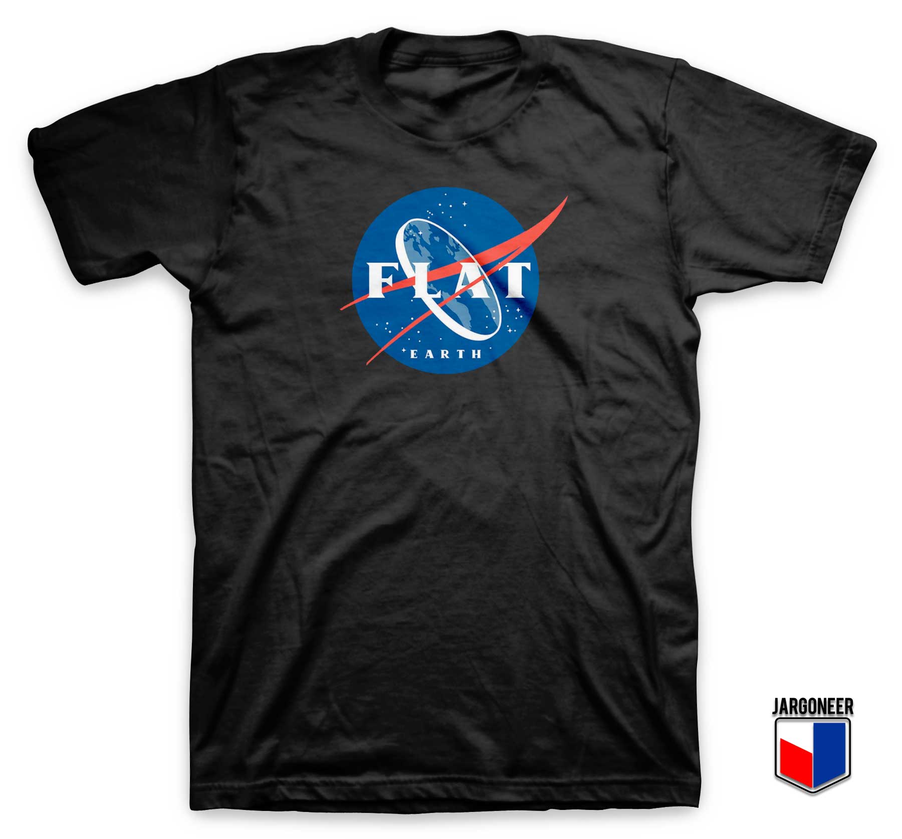 Flat Earth Nasa Logo T Shirt - Shop Unique Graphic Cool Shirt Designs