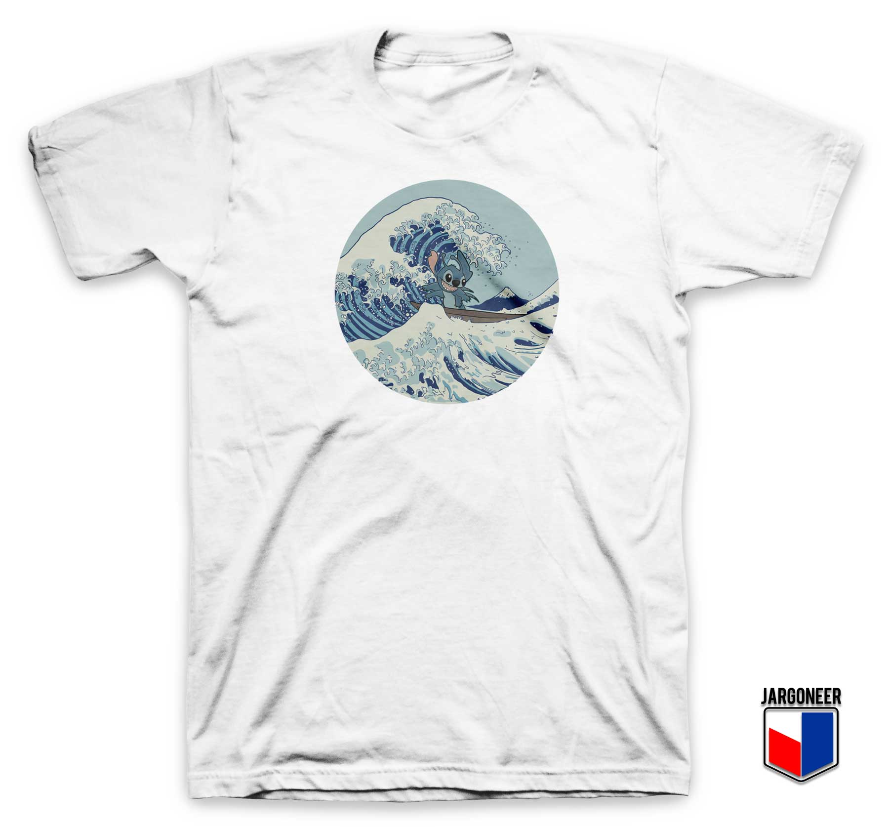Lilo and Stitch Stitch Kanagawa Wave T Shirt - Shop Unique Graphic Cool Shirt Designs