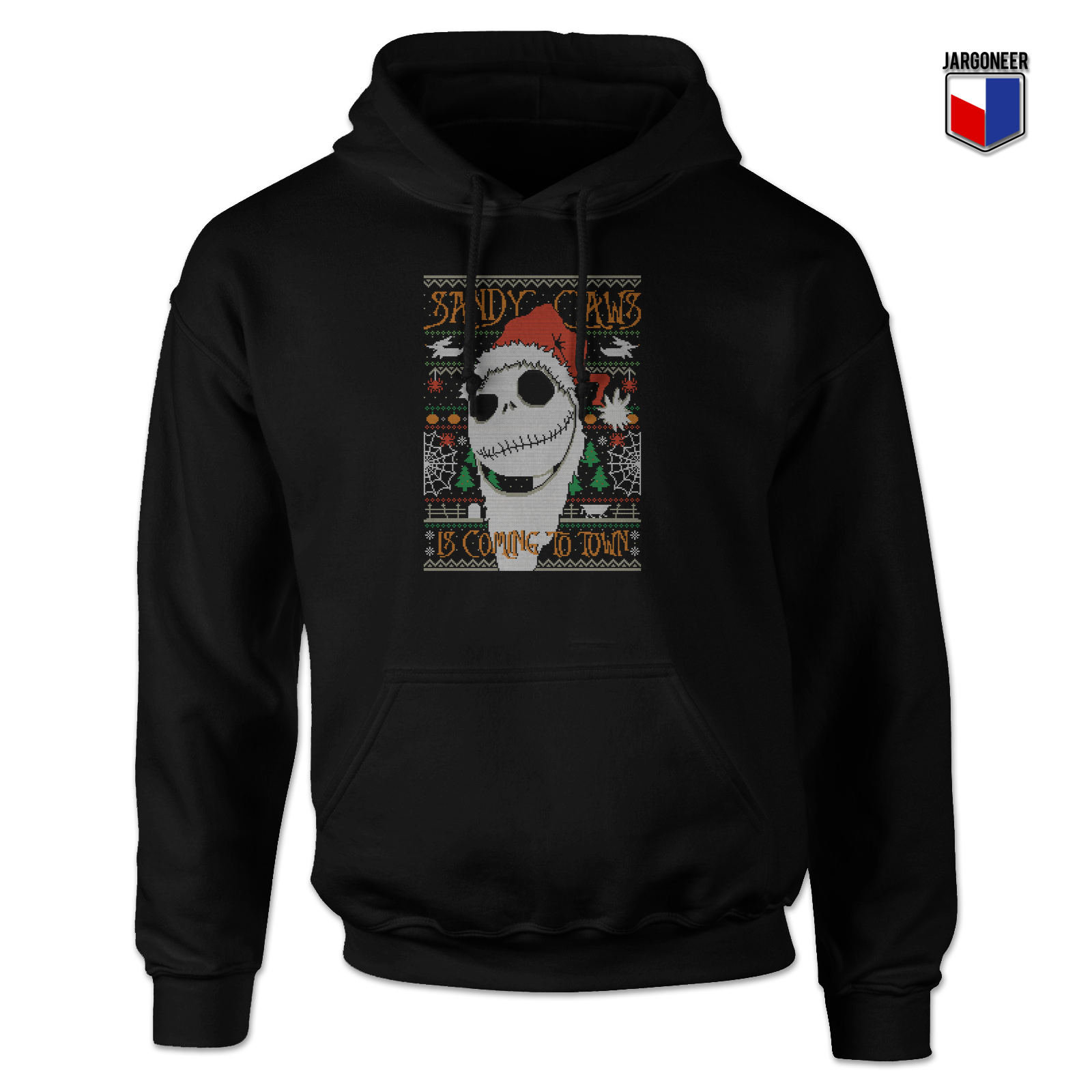 Christmas Sandy Claws Skellington Hoodie - Shop Unique Graphic Cool Shirt Designs