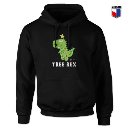 Christmas Tree Rex Parody Hoodie